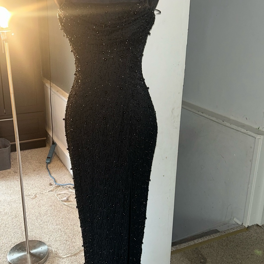 Elegant Black Strapless Gown- brand new without tags never worn